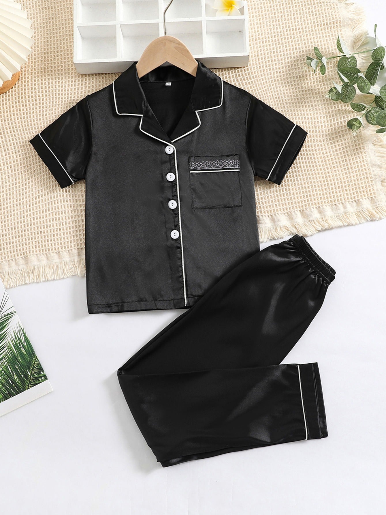 Boys Short Sleeve Pajamas Set
