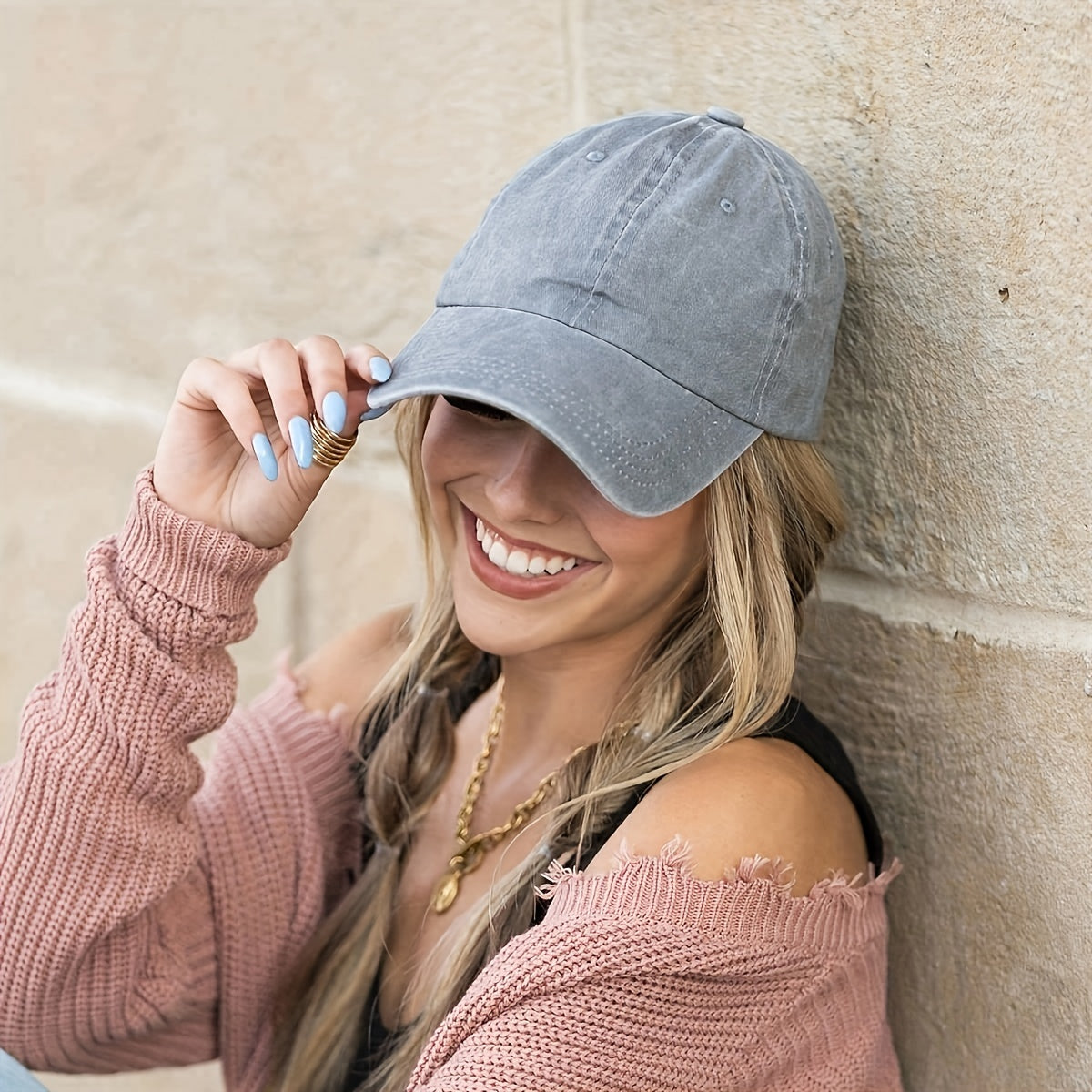 Candy Washed Baseball Cap Adjustable Couple Dad Hats Unisex Sunscreen