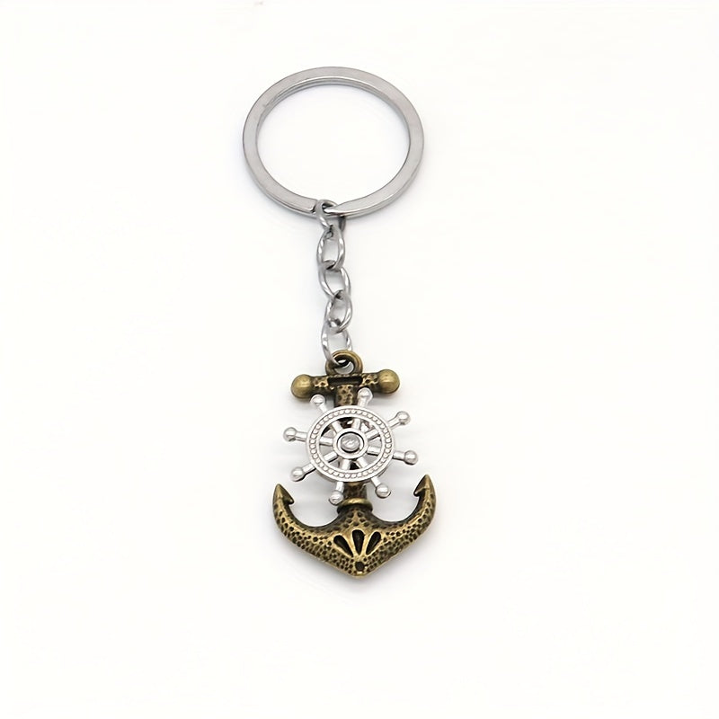 Boat Anchor Keychain Pendant Retro Bag Backpack Decoration Ornament Gift