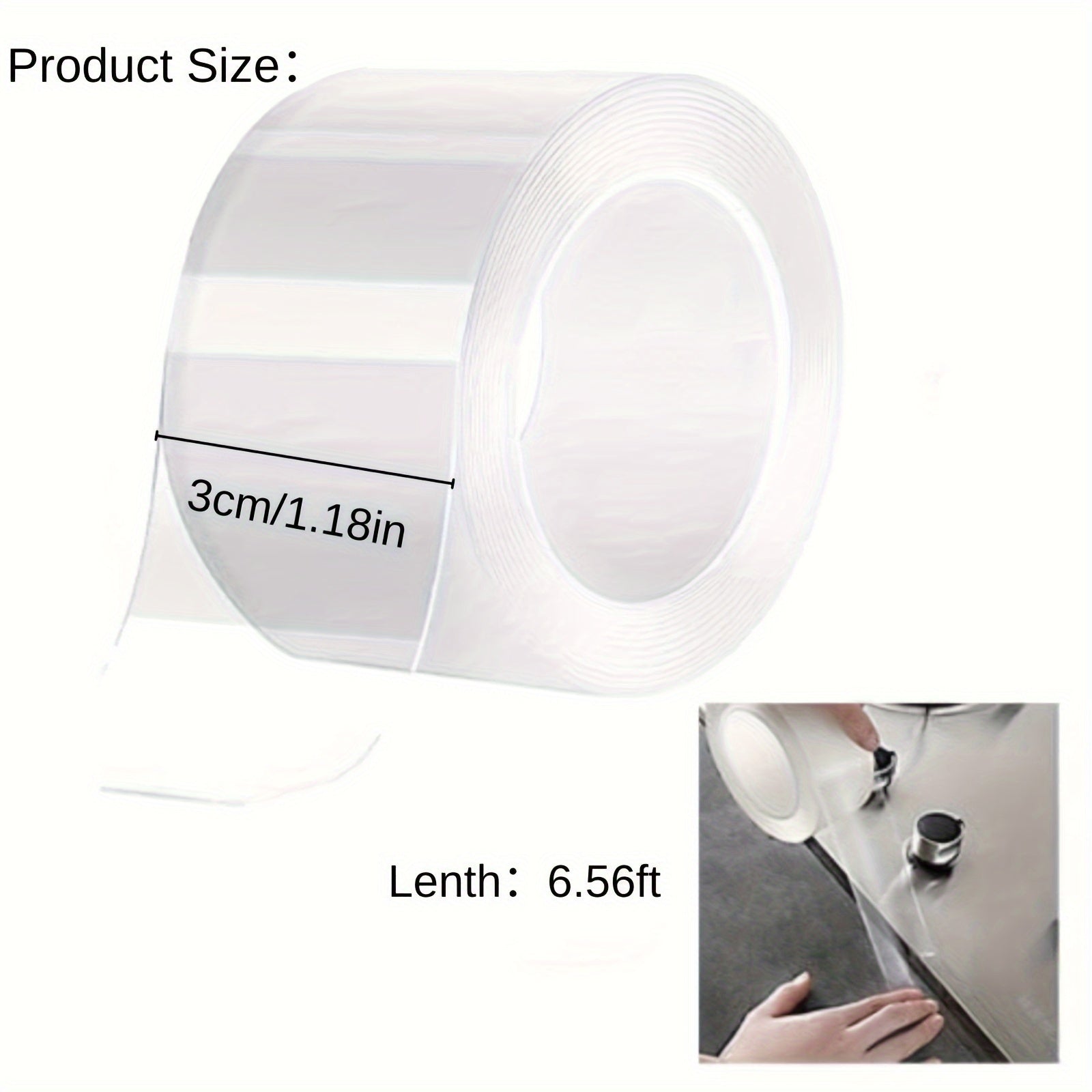 200 66 Cm Clear Caulk Self adhesive Tape For Kitchen Bathroom