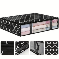 Underbed Storage Box Lightweight Zipper Organzier Clothes Container