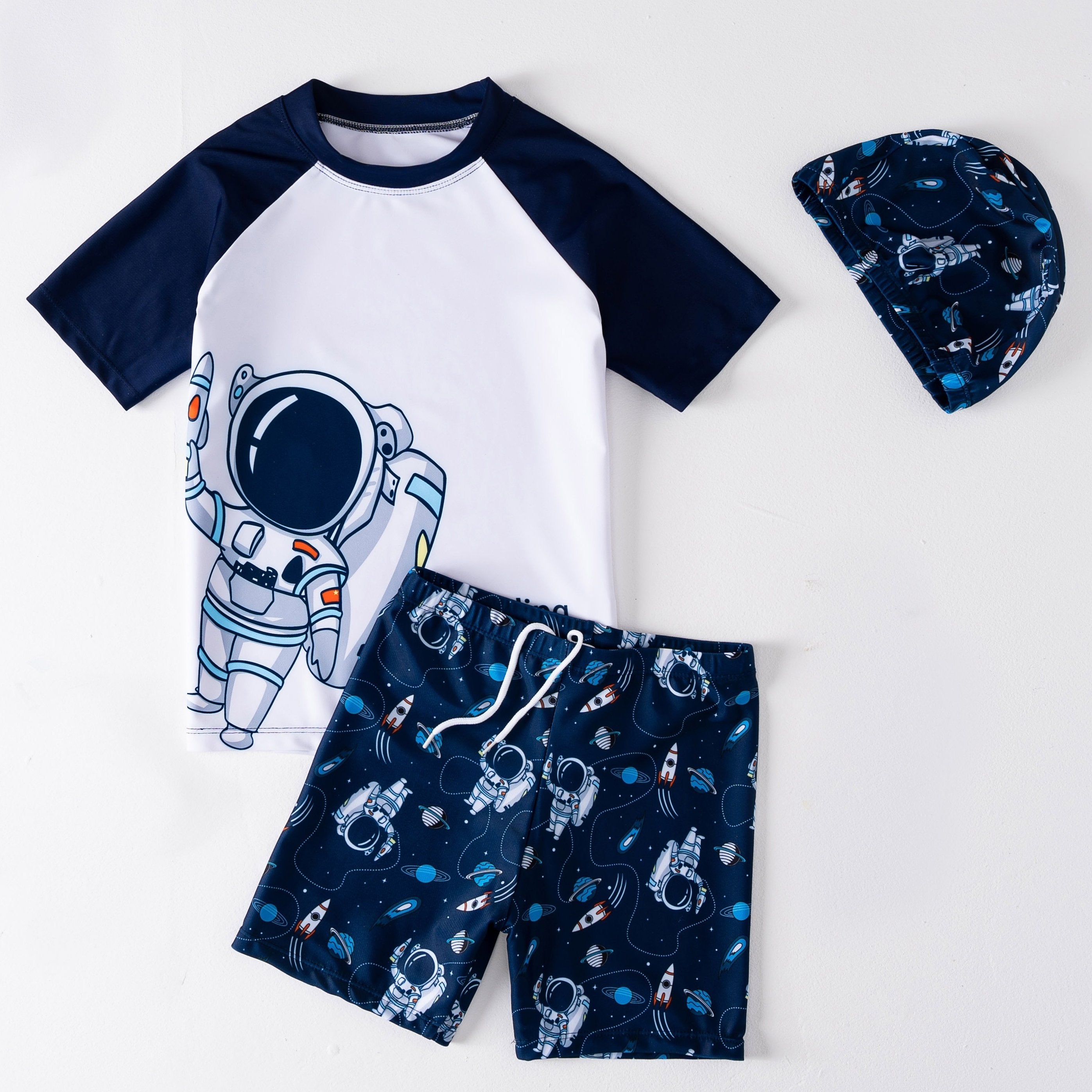 Boys Astronaut Swimwear Set for Beach Vacation
