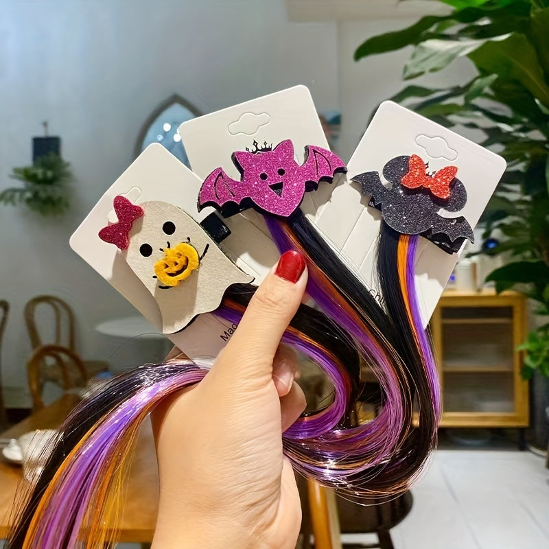 Halloween Ghost Cat Bat Hairpin for Girls Party Cosplay