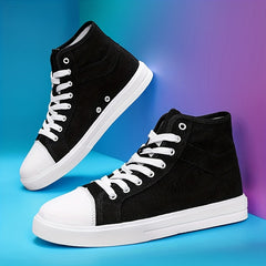 Women's Lightweight Canvas Lace-Up Walking Shoes