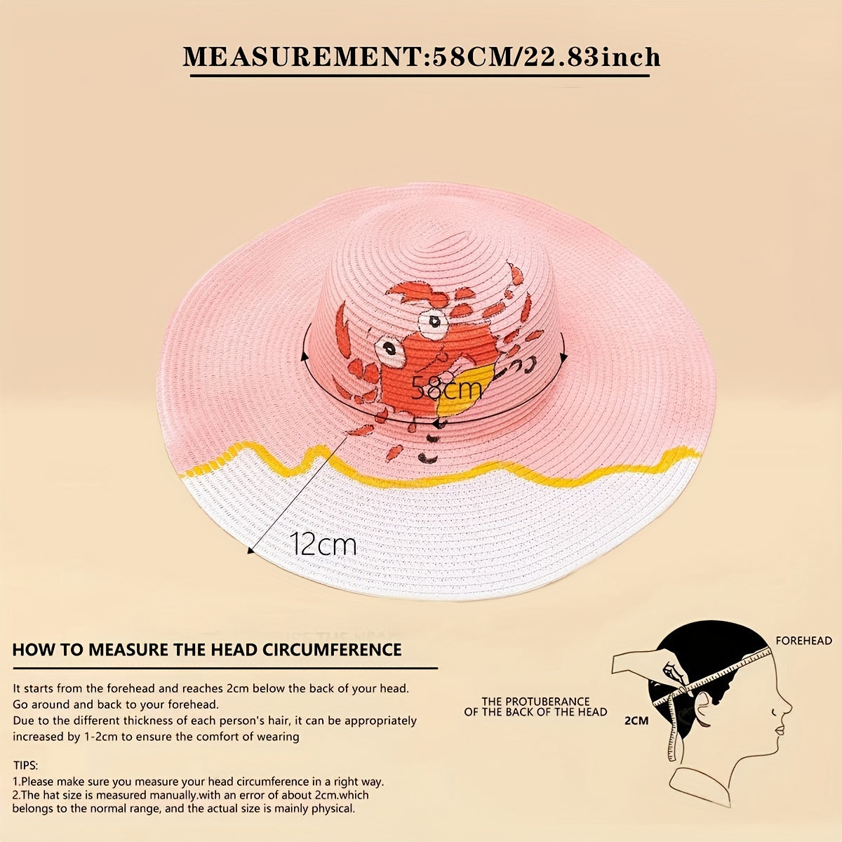 Hand Painted Sun Hat Wide Brim Sea Beach Graffiti Straw Hat