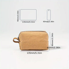 Minimalist Data Cable Pouch Zipper Electronic Accessories Bag