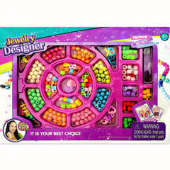 Kids DIY Beaded Bracelet Making Kit Rainbow Shell Letter Beads Elastic Rope