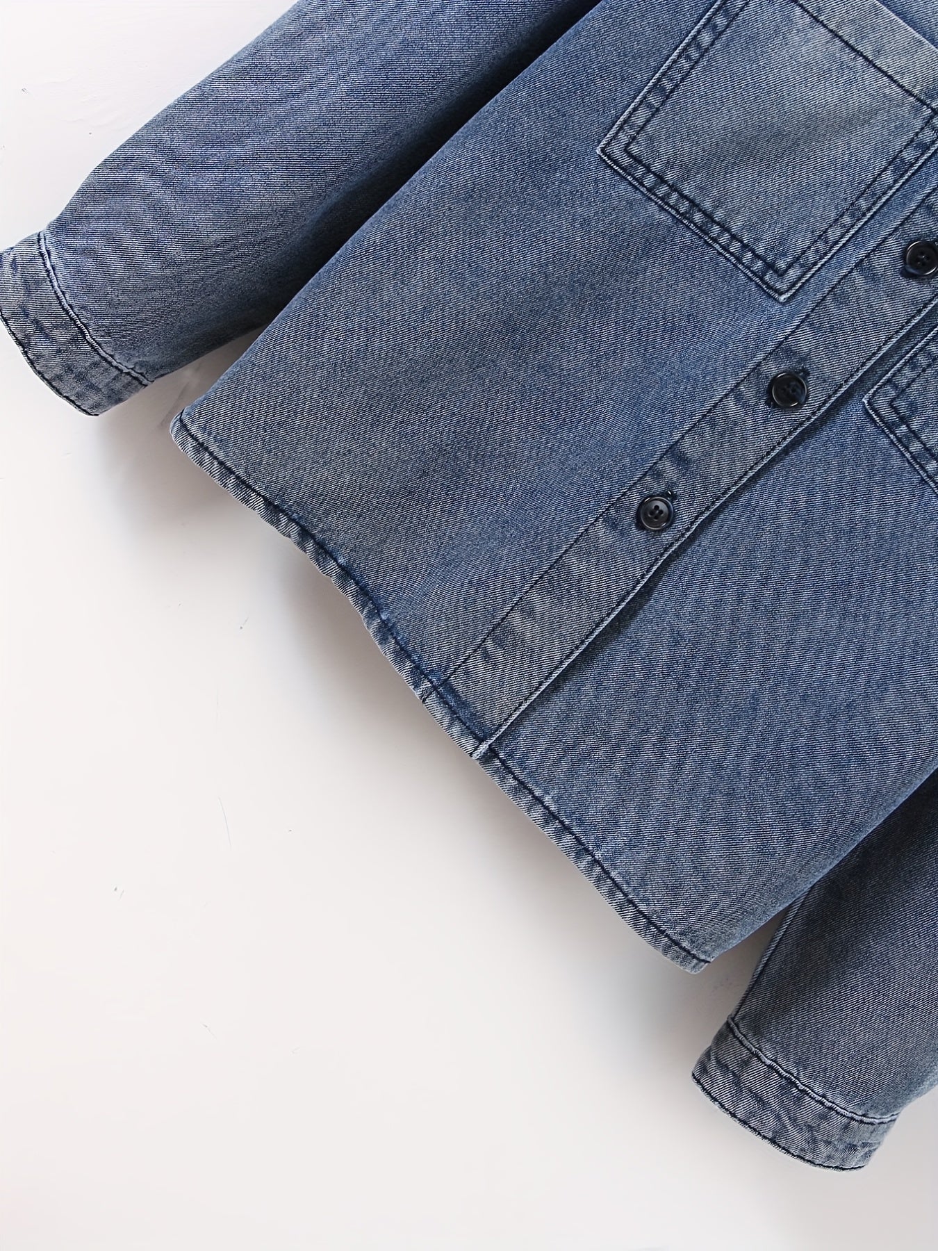Boys Casual Denim Jacket Button Down