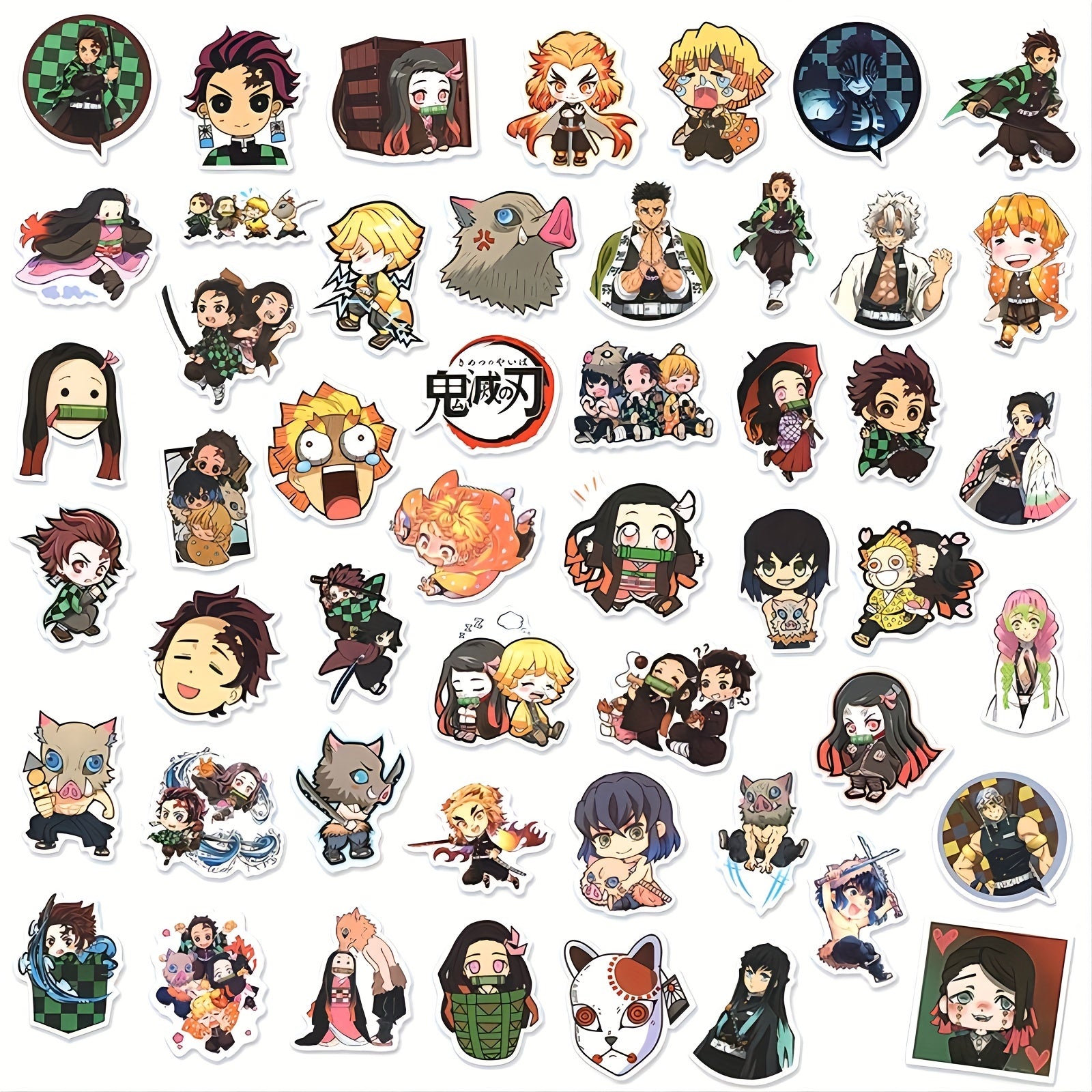 50pcs Anime Stickers Waterproof for Water Bottles Laptop
