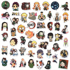 50pcs Anime Stickers Waterproof for Water Bottles Laptop