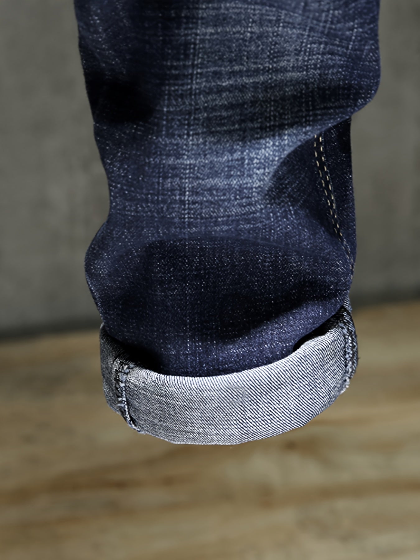 Men's Embroidered Denim Jeans Slim Straight Royal Pants