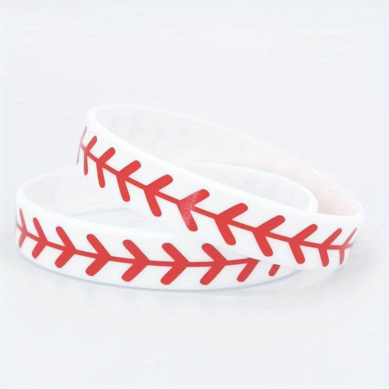 Baseball & Softball Silicone Bracelet - Home Run Play Ball Wristband