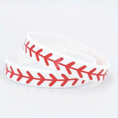 Baseball & Softball Silicone Bracelet - Home Run Play Ball Wristband