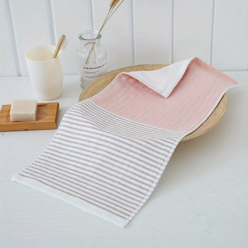 Soft Striped Baby Face Towel Cotton Towel Skin-Friendly Child