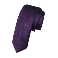 Men's Narrow Tie Fine Twill Suit Wedding Work Casual Tie