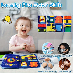 HOTMIR Space Busy Board Toy Felt Sensory Travel Puzzle