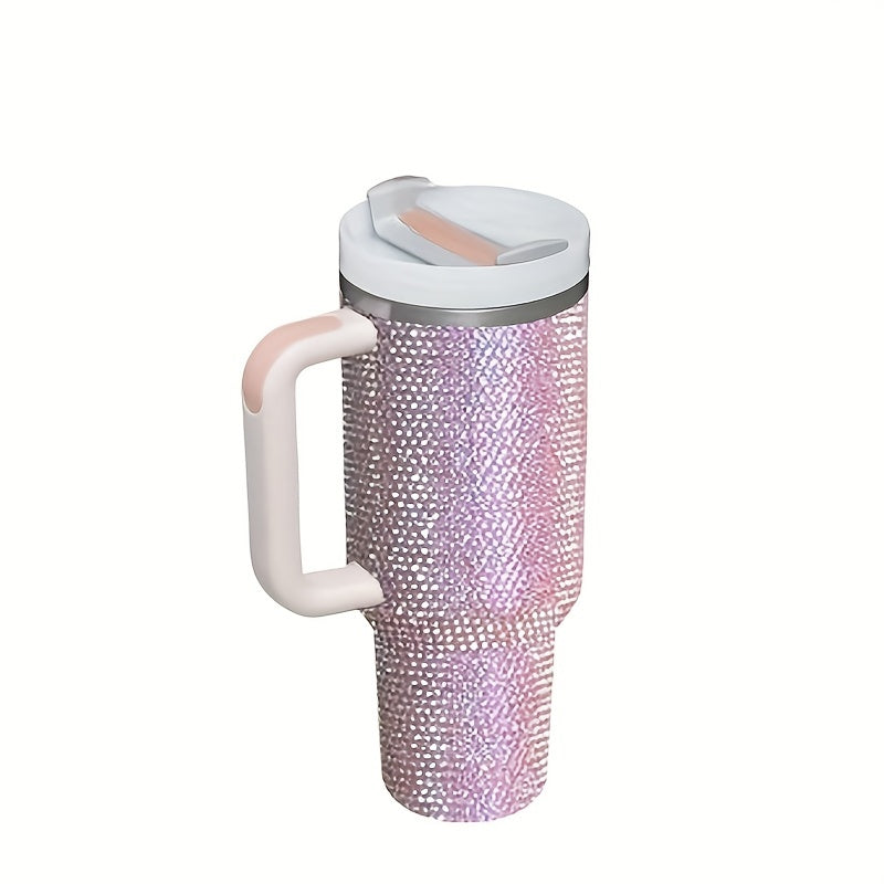 40oz Studded Tumbler Stainless Steel Insulated Water Bottle with Lid