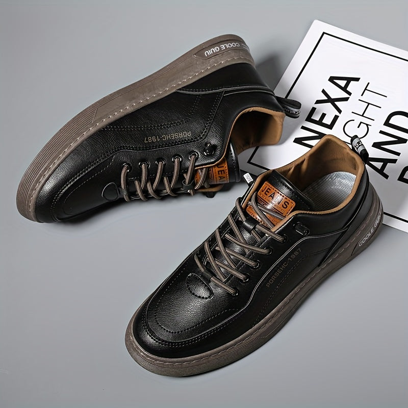 Men's Breathable Lace Up Skate Shoes Casual Sneakers