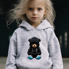Bear Print 2pcs Girls Outfits For Sports Spring Fall Outdoor Gift