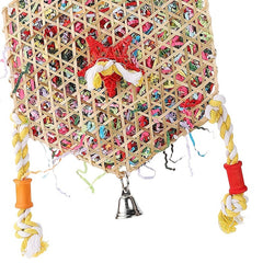 Parrot Toy Bird Toy Bamboo Braided Gnawing Pulling Toy