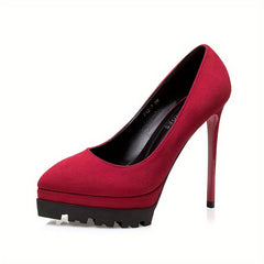 Women's Platform Slip-On Stiletto Heel Shoes