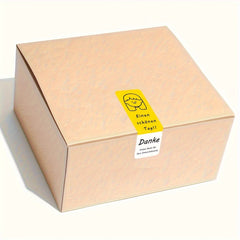60pcs 9.3x5.4 Thank You Stickers, Red & Yellow, 1.18inch Long