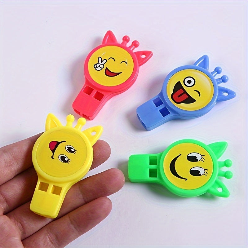 5pcs Portable Whistle With Cartoon & Ball Pattern for Sports