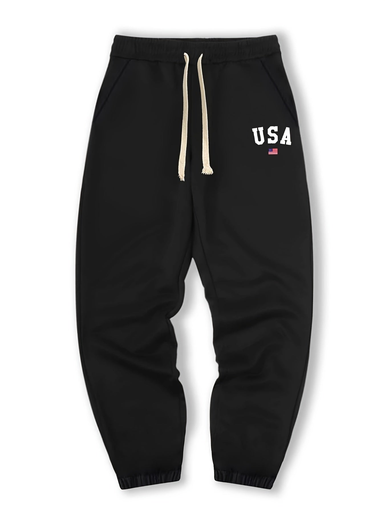 Alphabet Graphic Casual Pants Loose Fit Jogger For Couples