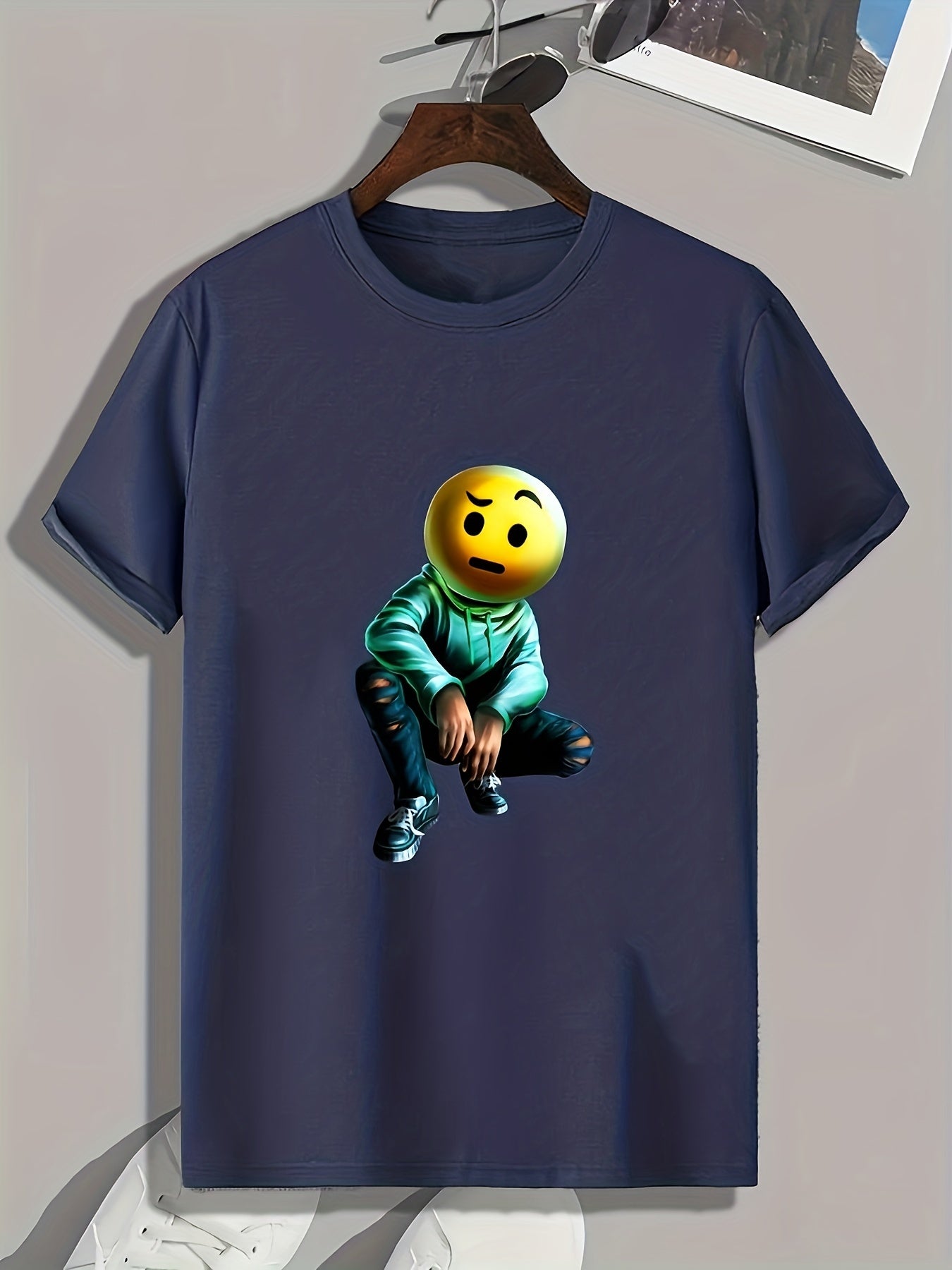 Facial Expression Men's Graphic T-Shirt Casual Tee For Summer