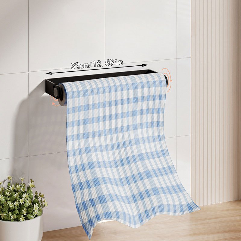 Kitchen Tissue Holder Roll Paper Under Cabinet Storage Rack