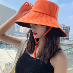 Reversible Bucket Hat UV Protection Sun Hat Lightweight Women Visors