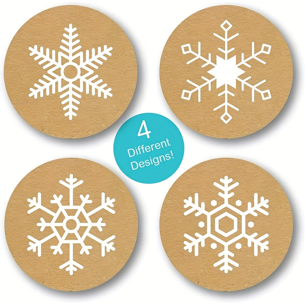 500 Christmas Snowflake Stickers for Scrapbooking & Stationery