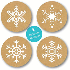 500 Christmas Snowflake Stickers for Scrapbooking & Stationery