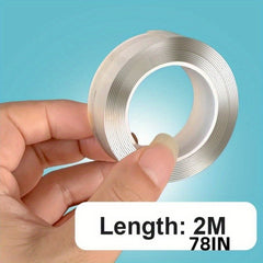 6pcs Double Sided Tape Strips - Strong Sticky Washable Reusable