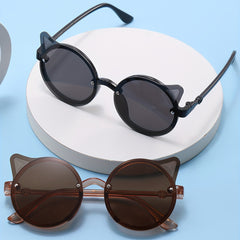 2pcs Boys' Cartoon Cat Ears Sunglasses Party Holiday Eyewear