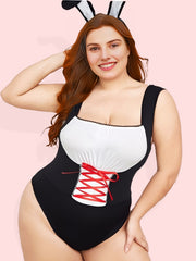 Colorblock Criss Cross Bodysuit
