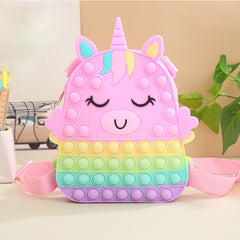 Unicorn Shaped Silicone Backpack for Kids