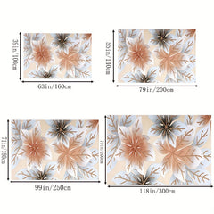 Large Soft Area Rug Anti Fatigue Shaggy Floor Carpet Maple Leaf Area Rugs