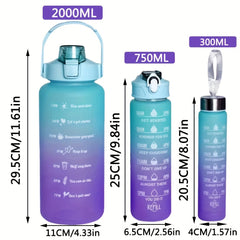 3pcs High Temp Resistant Water Bottles Perfect For On the Go