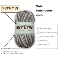 1pc Colorful Acrylic Yarn 45g 130m Soft 5 ply For Crochet Knitting Bags Hats