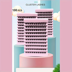 100pcs 8-16mm Mix D Curl Cluster Lashes Individual Lashes Lash Extensions