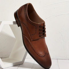 Men's Brogue Derby Shoes Non Slip Dress Shoes For Wedding Business