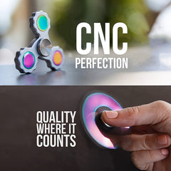 Aluminum Finger Gyroscope Spinner Dual Axis Acceleration Fidget Toy
