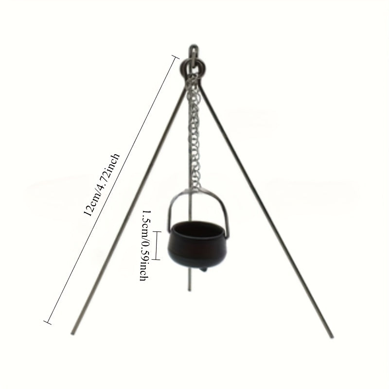 1:12 Dollhouse Furniture Metal Pot for Indoor and Outdoor Scenes