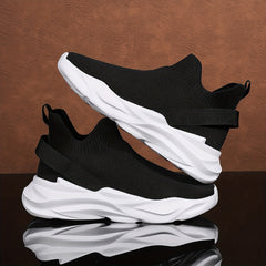 Men's Breathable Slip-On Sneakers with Shock Absorption
