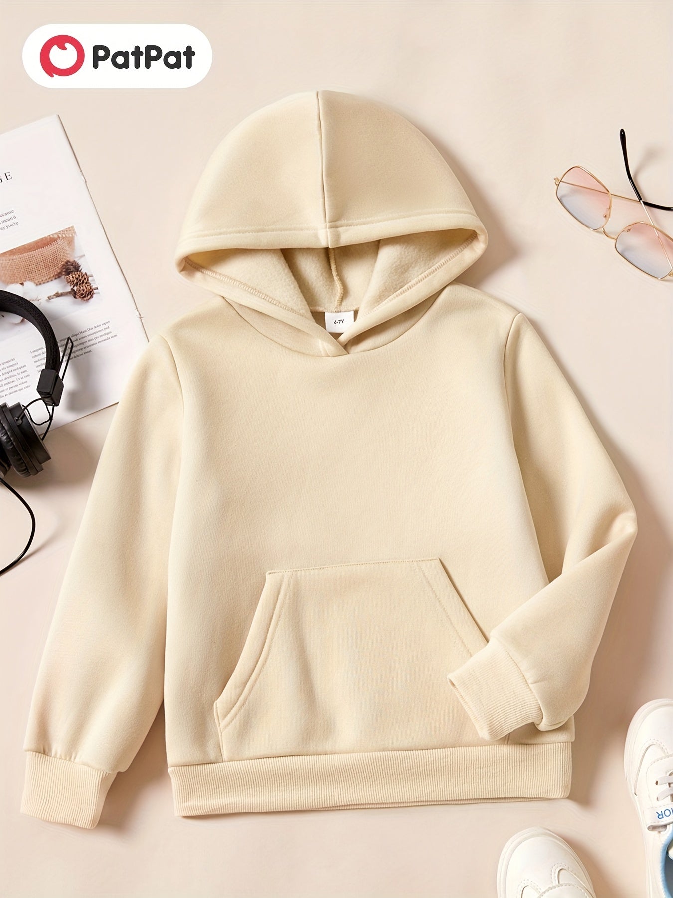 Boys Fleece-Lined Hooded Sweatshirt - Spring/Fall Kids Clothing