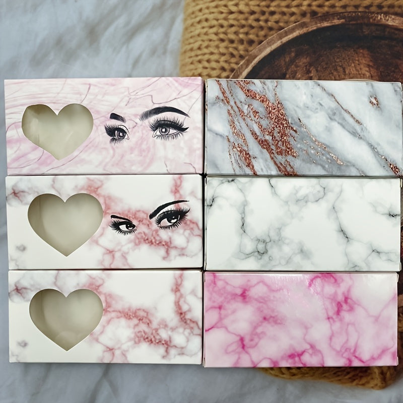 5 Pcs False Eyelash Storage Box Portable Empty Eyelash Packaging