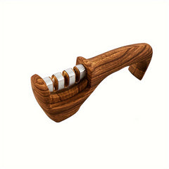 3-in-1 Kitchen Sharpener with Wooden Handle