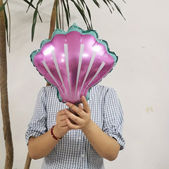 5pcs Shell Shape Aluminum Film Balloon Birthday Party Decoration