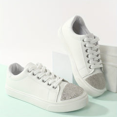 Sparkly Skate Shoes Rhinestone Glitter Sneakers